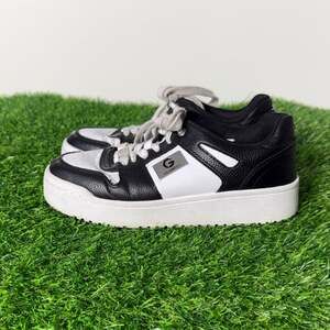GBG Los Angeles Markly Black and White Fashion Sneakers